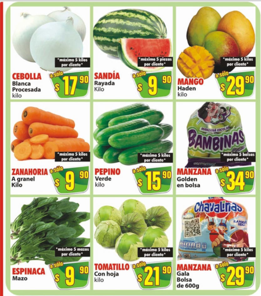 Ofertas en Frutas y Verduras de Casa Ley