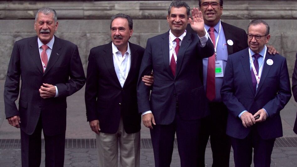 Enrique Jackson, Emilio Gamboa, Enrique Ochoa y Heriberto Galindo acudieron como invitados especiales al Primer Debate a la Presidencia.