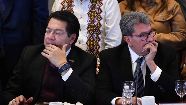 Mario Delgado, dirigente nacional de Morena, y Ricardo Monreal