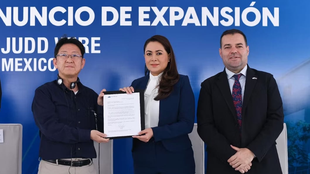 Tere Jiménez inauguró las instalaciones de la empresa Judd Wire en Aguascalientes