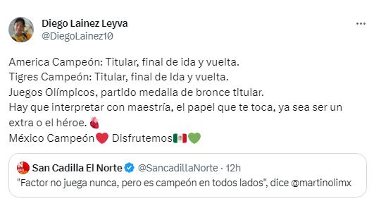 Tuit de Diego Lainez