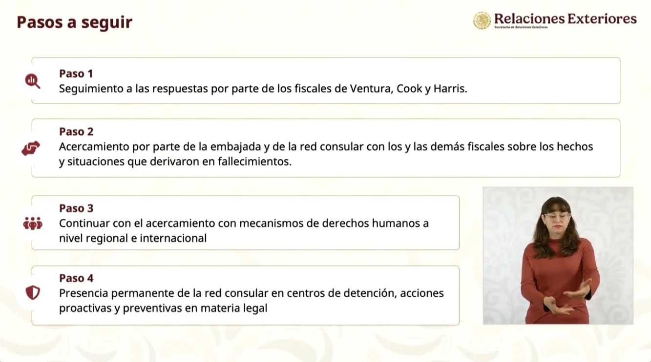 Estas son las acciones de la SRE ante los casos de los mexicanos muertos bajo custodia de ICE en Estados Unidos