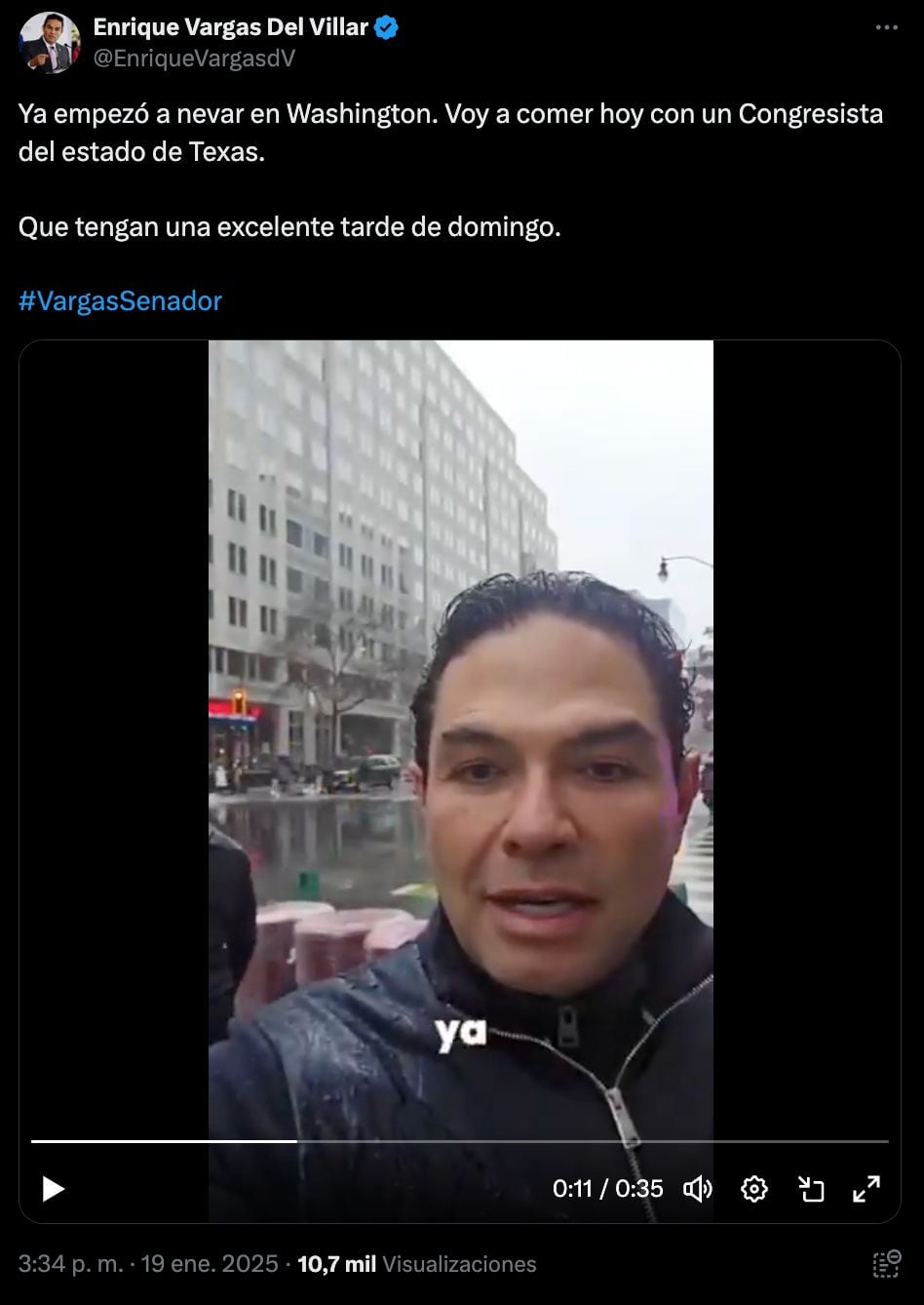 Enrique Vargas del Villar en X.