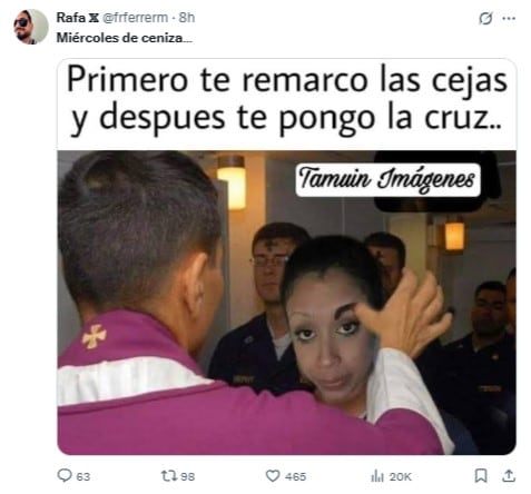 Memes por el miércoles de ceniza