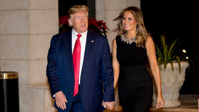Donald Trump y la Primera Dama, Melania Trump.