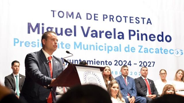 Miguel Ángel Varela Pinedo, nuevo alcalde de Zacatecas