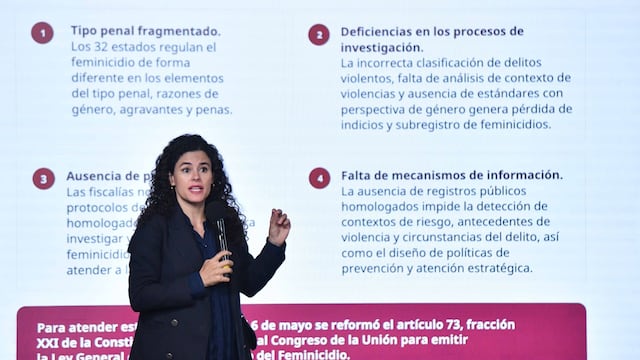 Luisa Alcalde presentó y firmó la Ley General para sancionar y reparar el daño por feminicidio