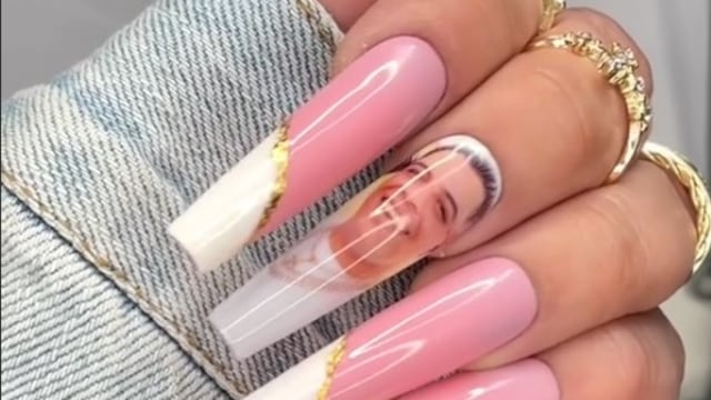 Uñas con diseño de Eduin Caz