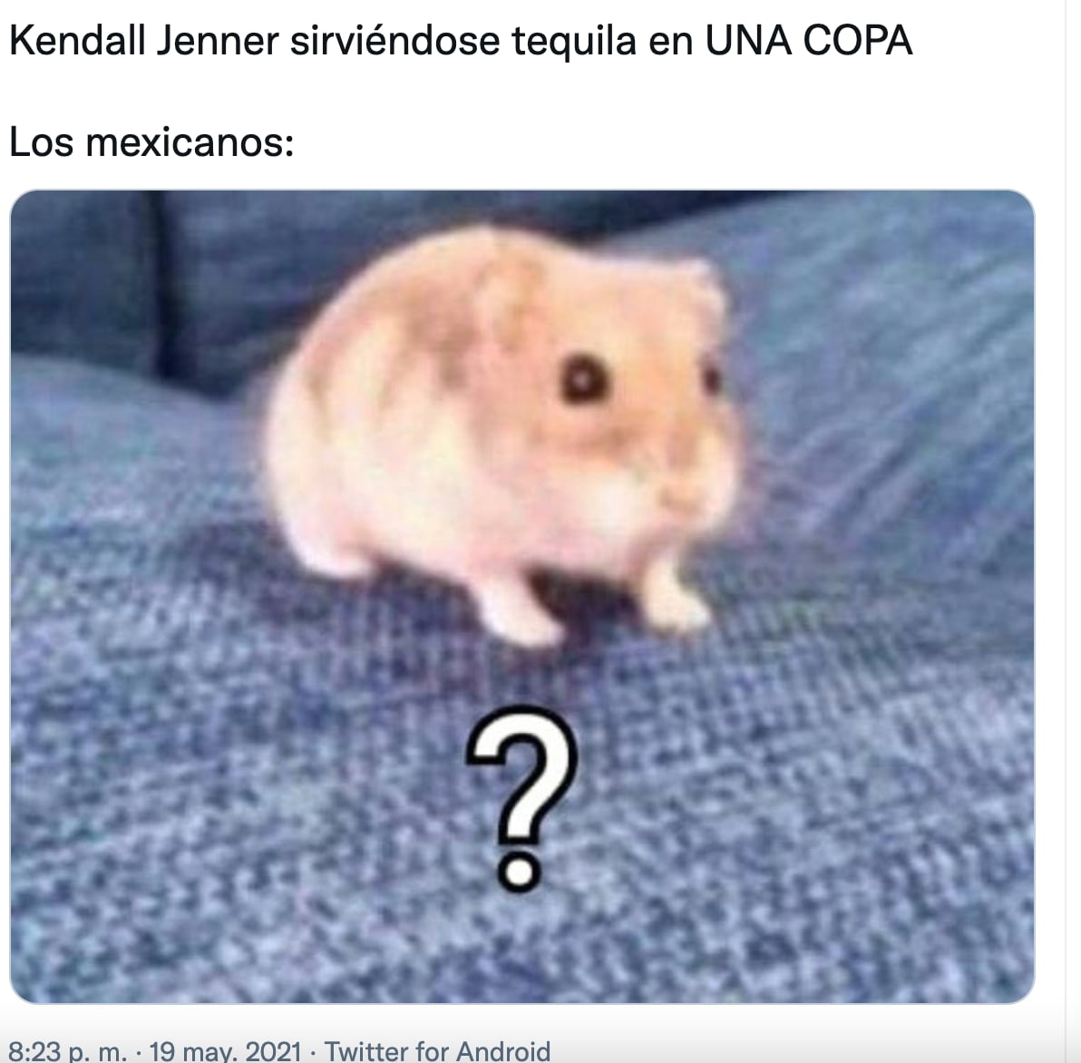Meme del tequila de Kendal Jenner