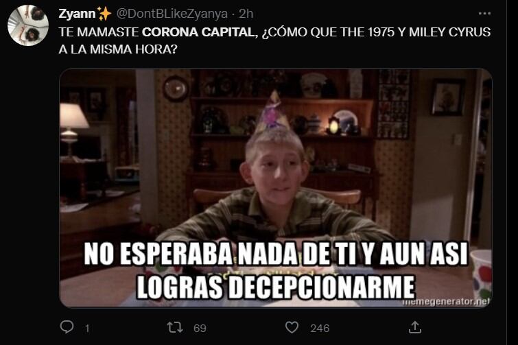Memes del Corona Capital 2022