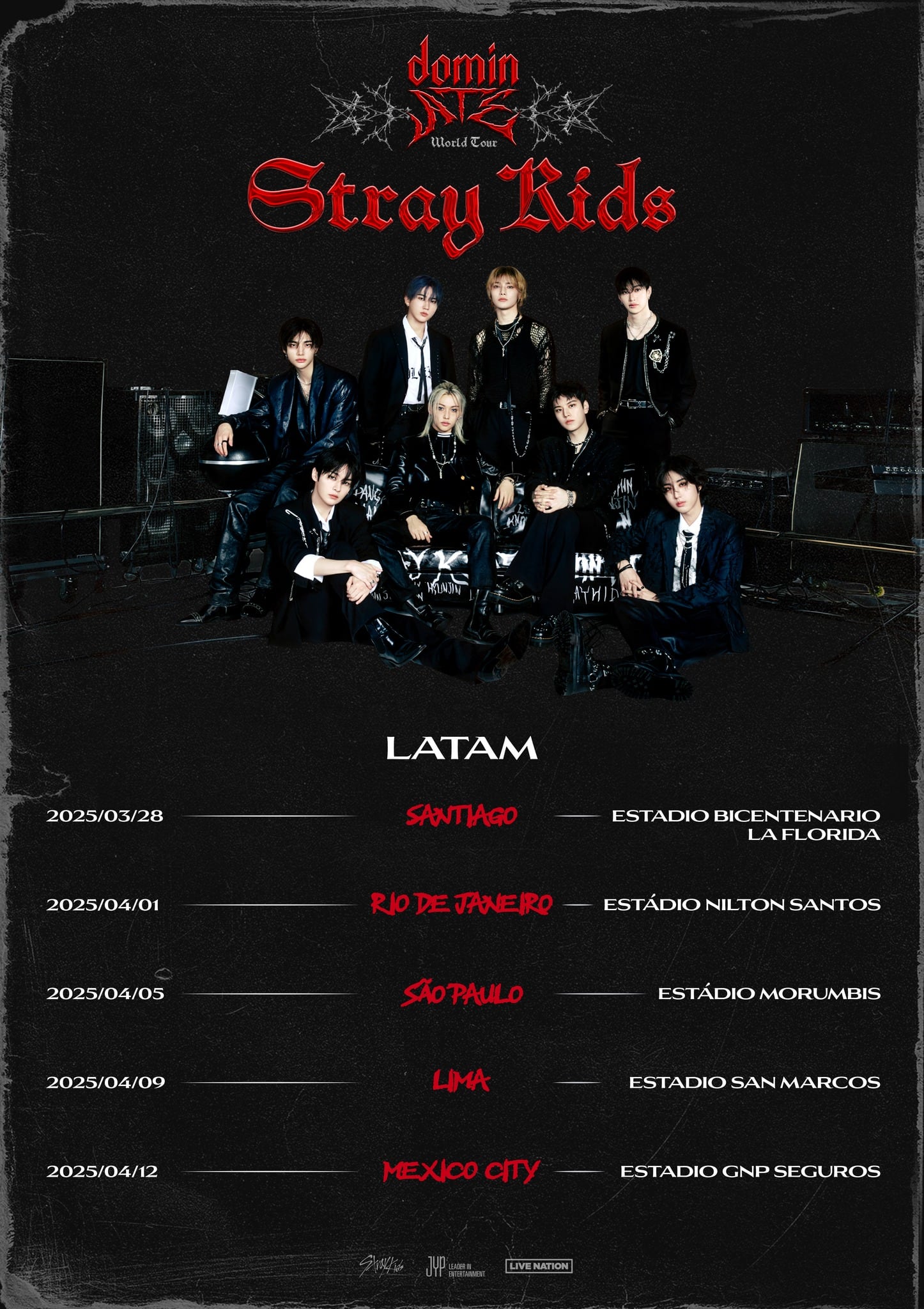 StrayKids anuncia concierto en México.