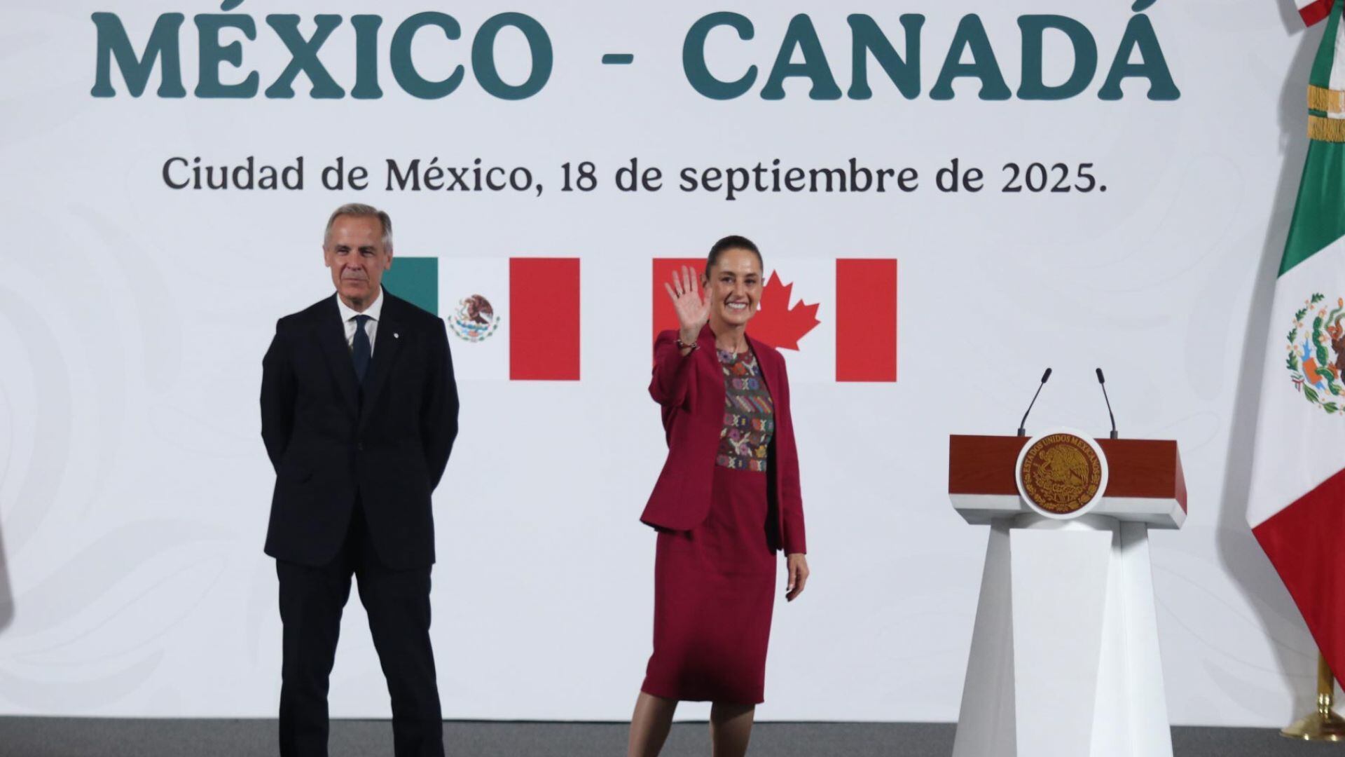 El turismo canadiense en México va al alza: Claudia Sheinbaum lo celebra con Mark Carney