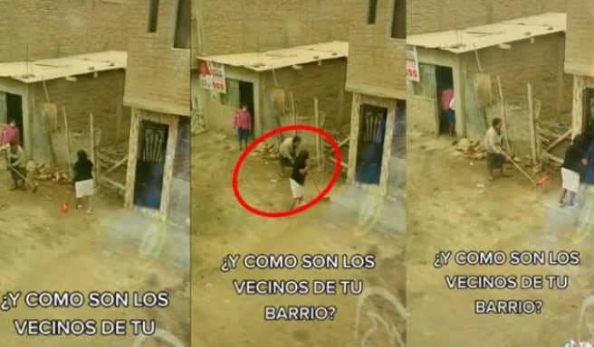Vecinas pelean por la basura