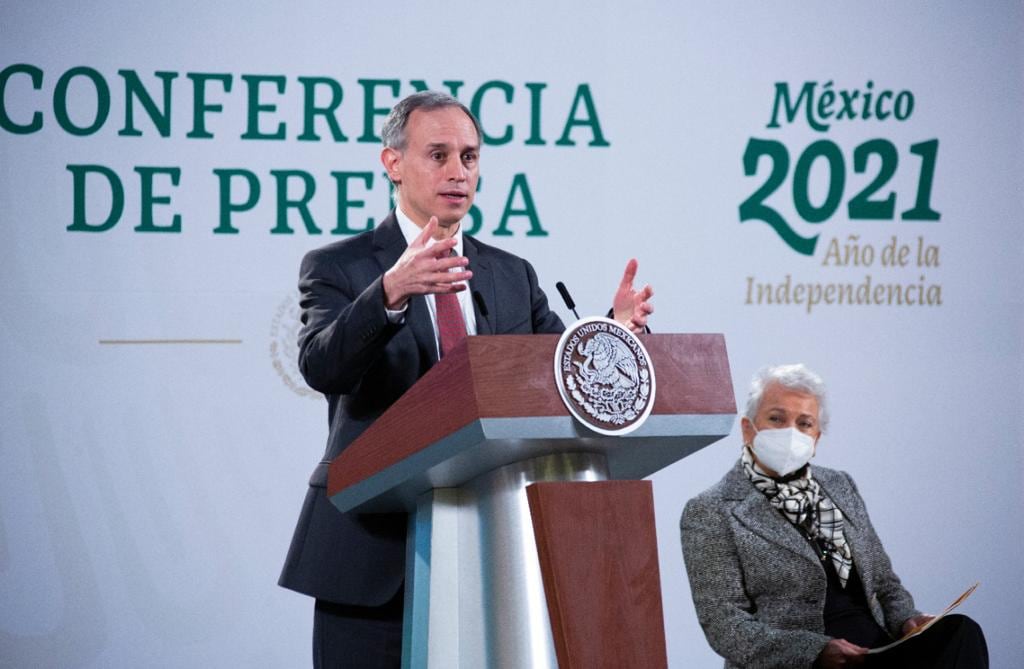 Hugo López-Gatell en la conferencia mañanera