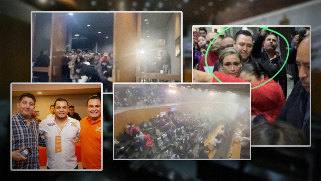 Acusan a militantes de Movimiento Ciudadano de "porros" en el Congreso de Nuevo León