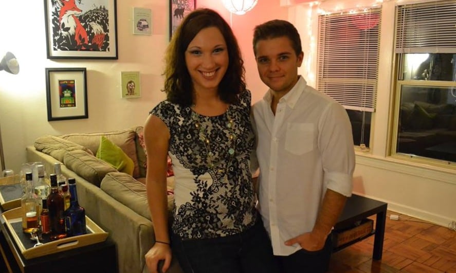 Sarah McBride y su esposo Andy Cray