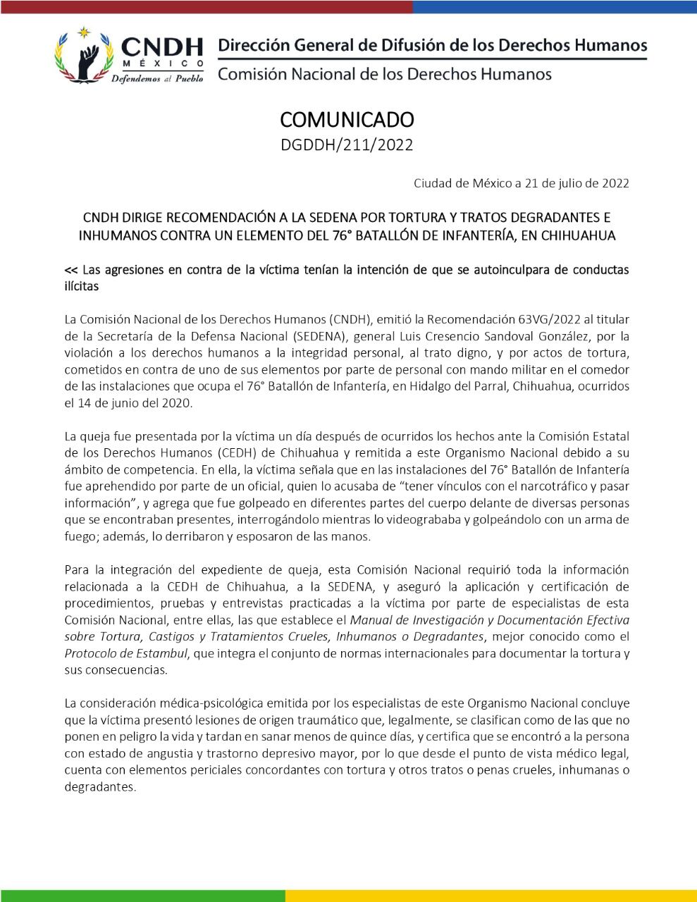 Soldado fue torturado por oficial de la Sedena por supuestos nexos con el narco; CNDH emite recomendación