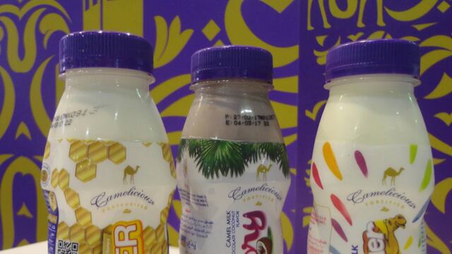 Leche de camello en sus diferentes presentaciones.