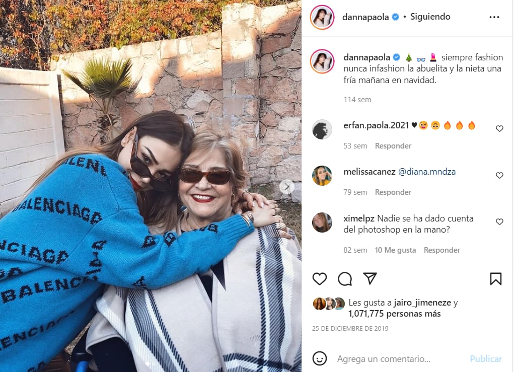 Danna Paola y su abuelita