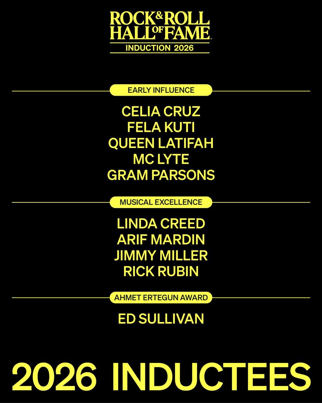 Salón de la Fama del Rock 2026