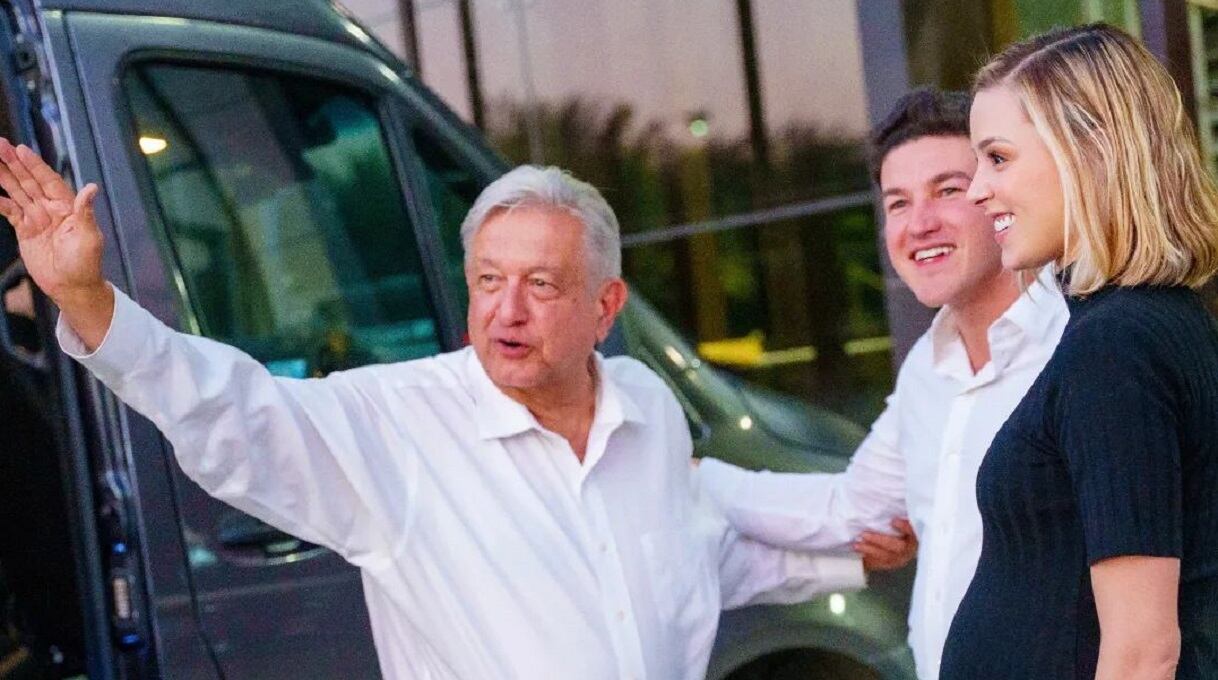 Mariana Rodríguez, AMLO y Samuel García