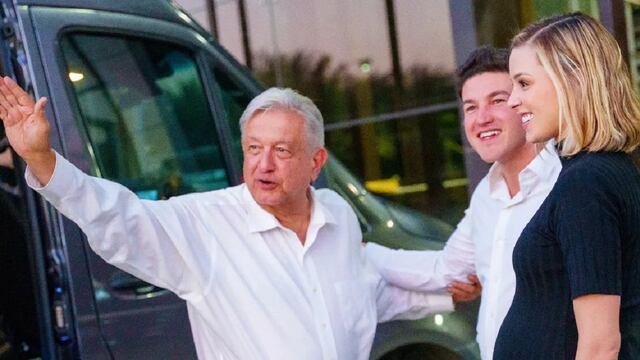 Mariana Rodríguez, AMLO y Samuel García