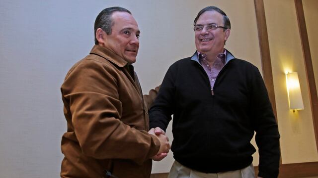 Alberto Uribe Camacho y Marcelo Ebrard