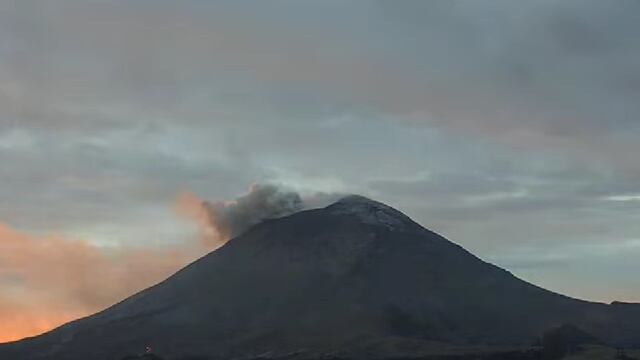 Volcán Popocatépetl el 23 de diciembre