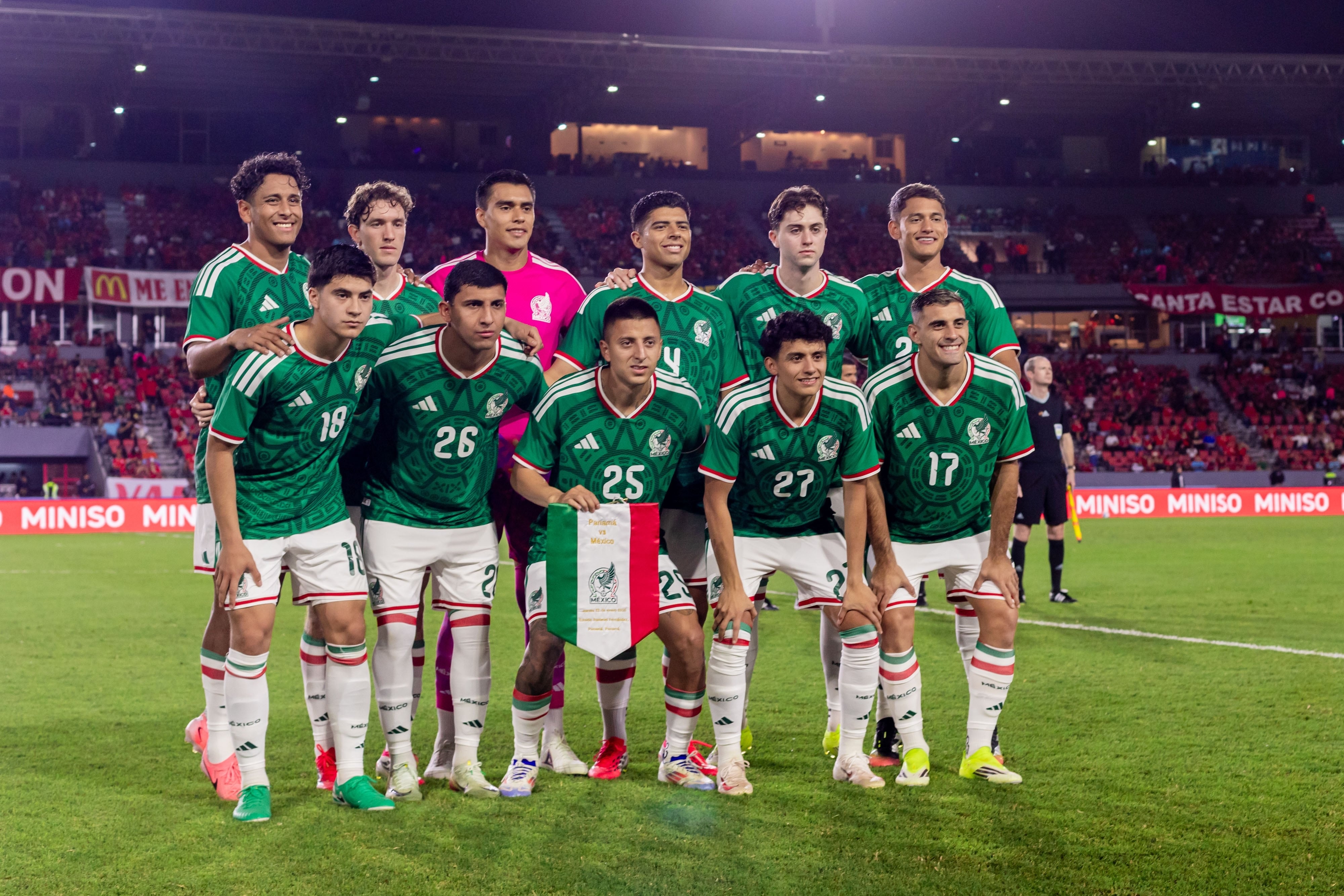 Mexico team group during 2026 International Friendly match between Panama and Mexico (Mexican National team) at Rommel Fernandez Stadium, on January 22, 2026 in Ciudad de Panama, Panama..