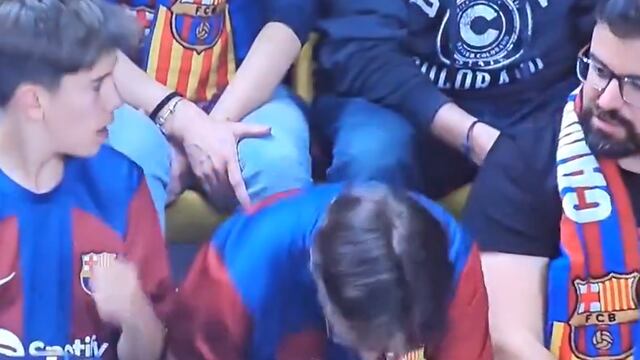 Fan del Barcelona reacciona a remontada del Real Madrid en la Champions League