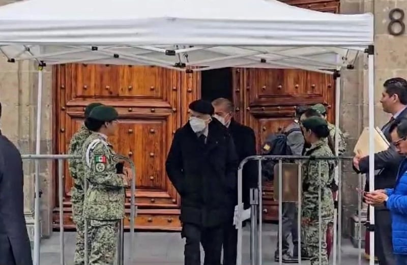 Alejandro Gertz Manero en Palacio Nacional