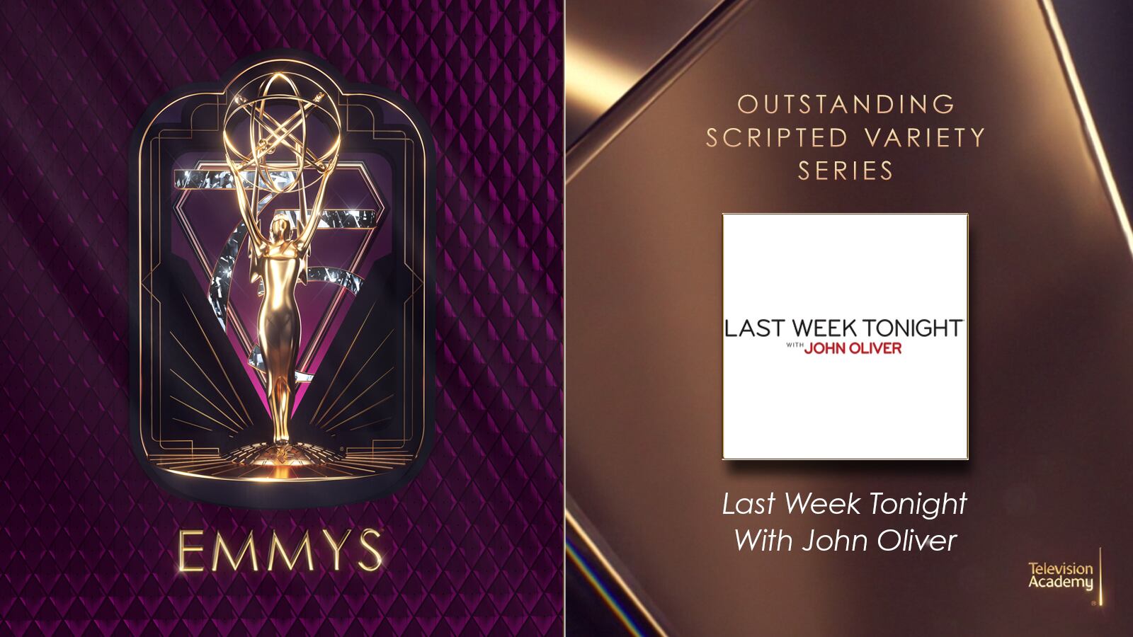 Last Week Tonight, gana a Mejor Serie de Variedades en los Premios Emmy 2024