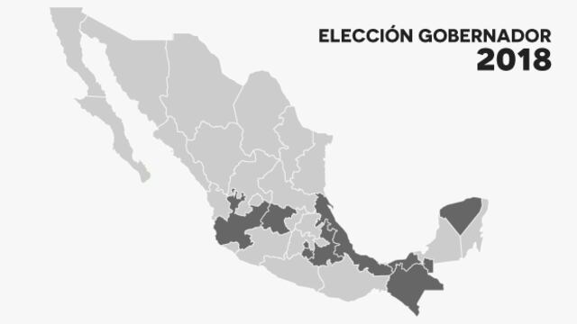 Jalisco, Guanajuato, Puebla, Veracruz, Tabasco, Yucatán, Ciudad de México, Morelos y Veracruz elegirán gobernador el próximo 1 de julio.