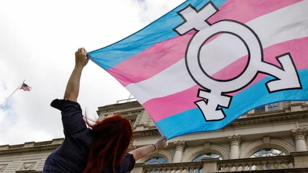 Bandera transgénero.