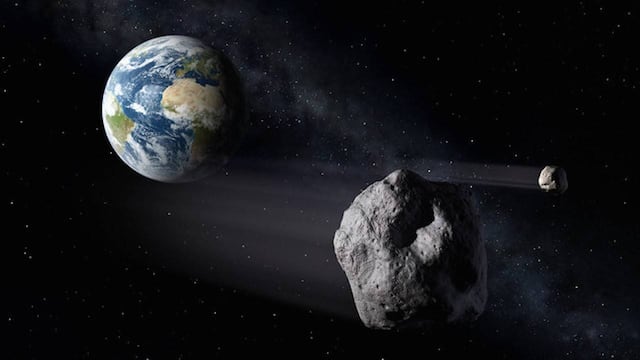 Imagen conceptual de un asteroide.