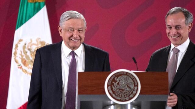El presidente López Obrador y Hugo López-Gatell, subsecretario de Salud