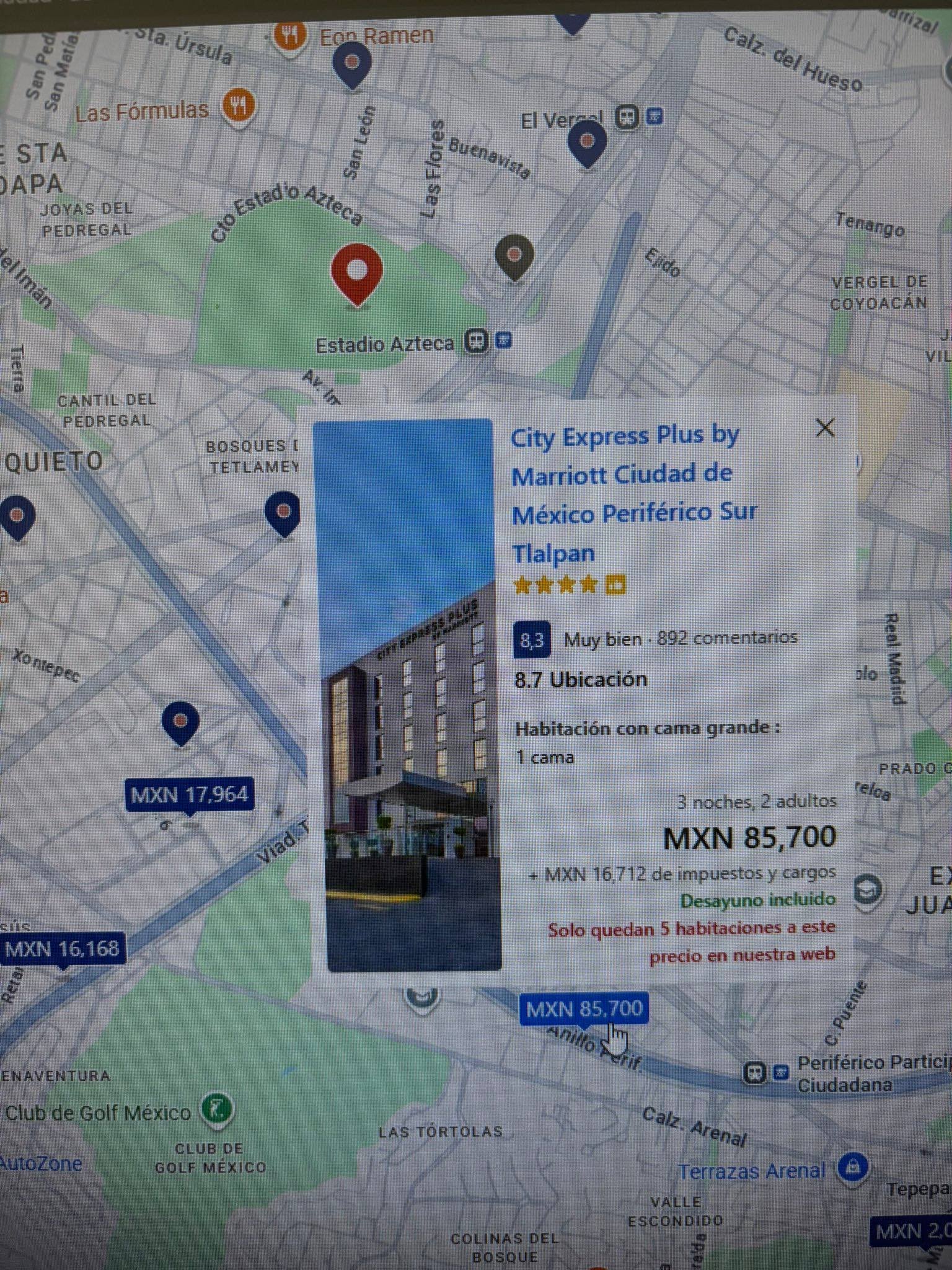 Álvarez Máynez tarifas hoteleras Mundial 2026