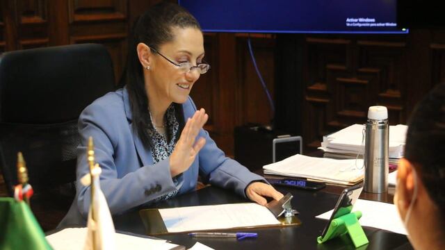 Claudia Sheinbaum en audiencia virtual