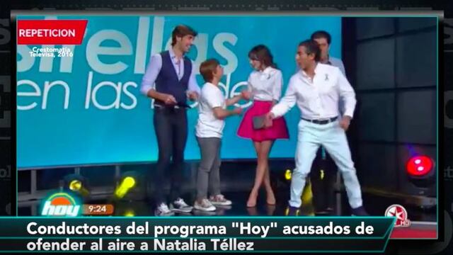 La conductora Natalia Tellez fue acosada por sus compañeros del programa Hoy.