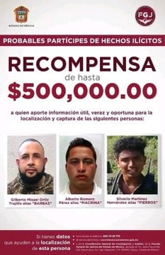 Recompensa por El Macrina, líder de la Familia Michoacana en el Estado de México