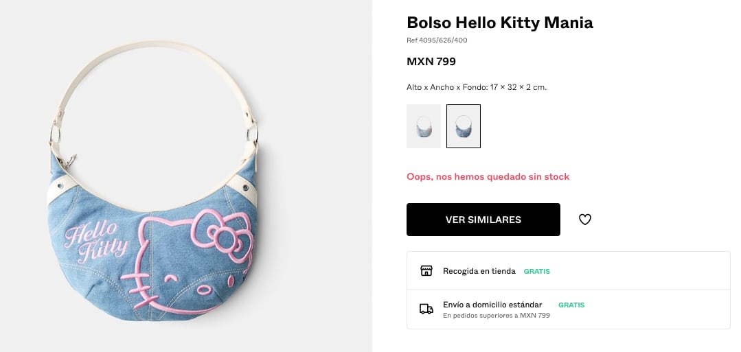 Bolsa de Hello Kitty de Bershka vs AliExpress