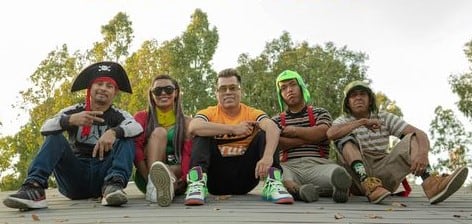 Sonido Pirata, la Cholondrina, ICC, Medio Metro y Bocho promocionando video