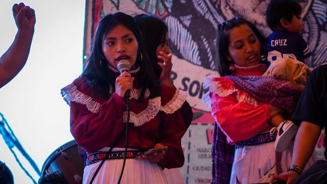 Anselma Margarito, activista indígena otomí detenida/@Avispa_Midia.