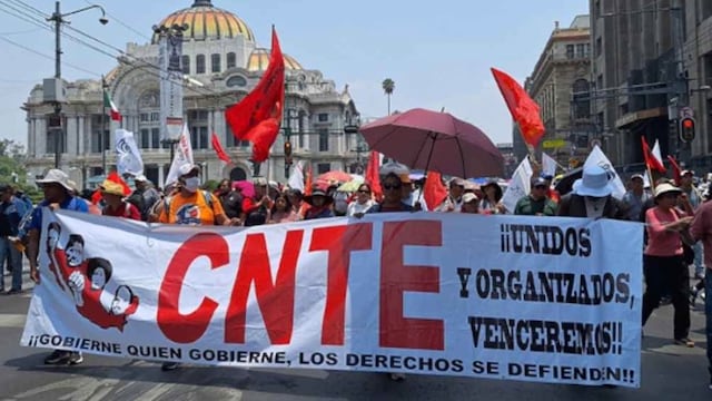 Protesta CNTE en CDMX hoy 3 de julio