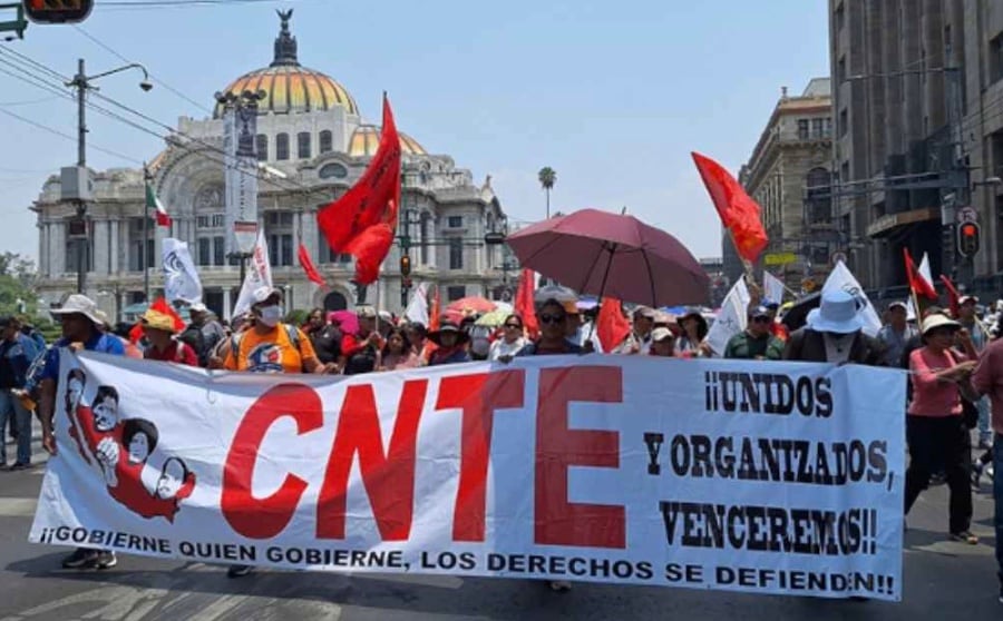 Protesta CNTE en CDMX hoy 3 de julio