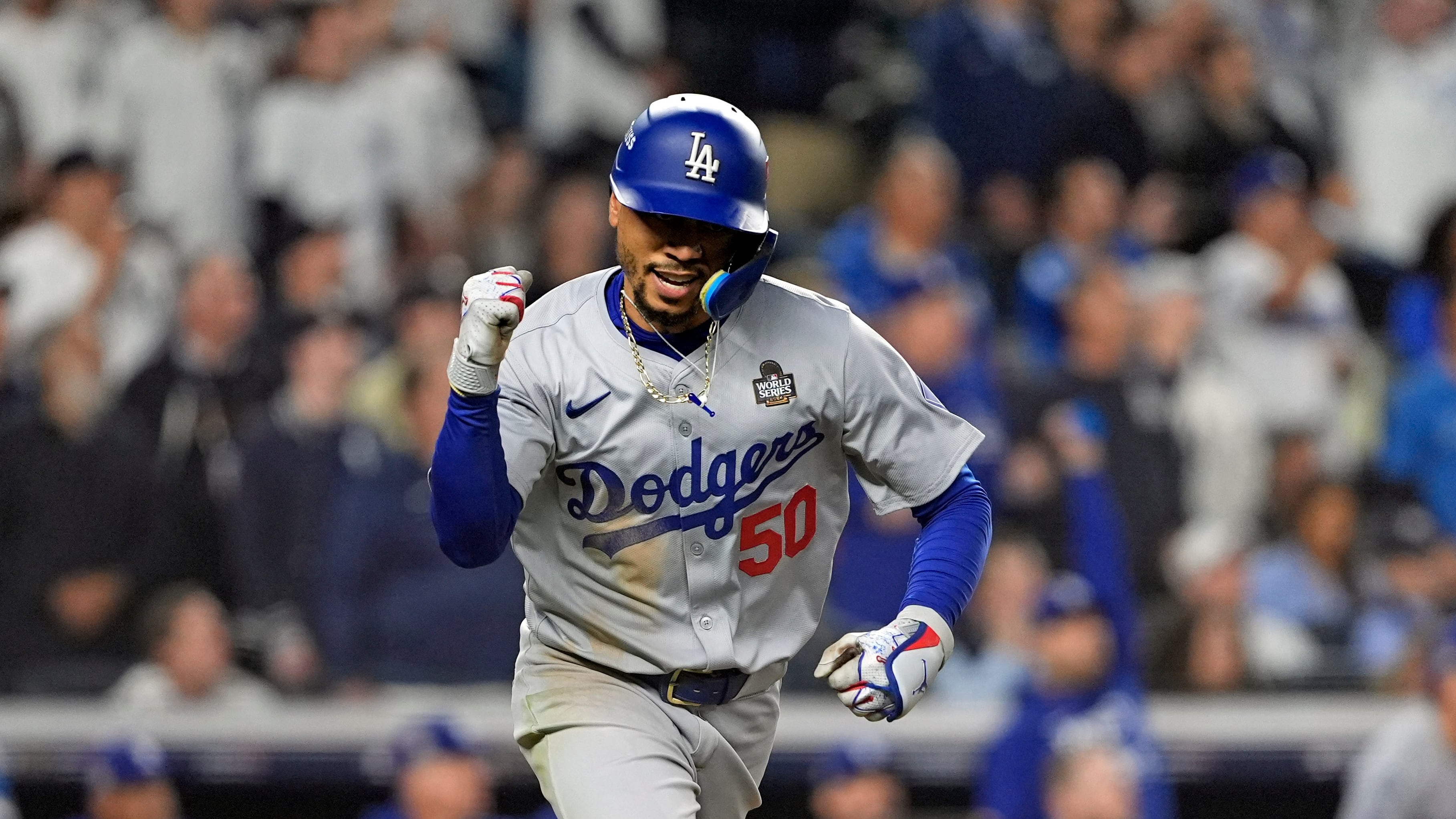 Mookie Betts de los Dodgers de Los Ángeles.