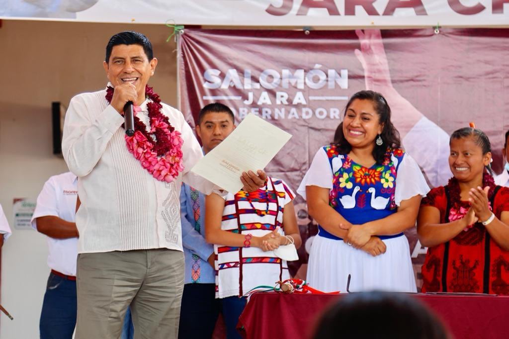 Salomón Jara recorre Oaxaca