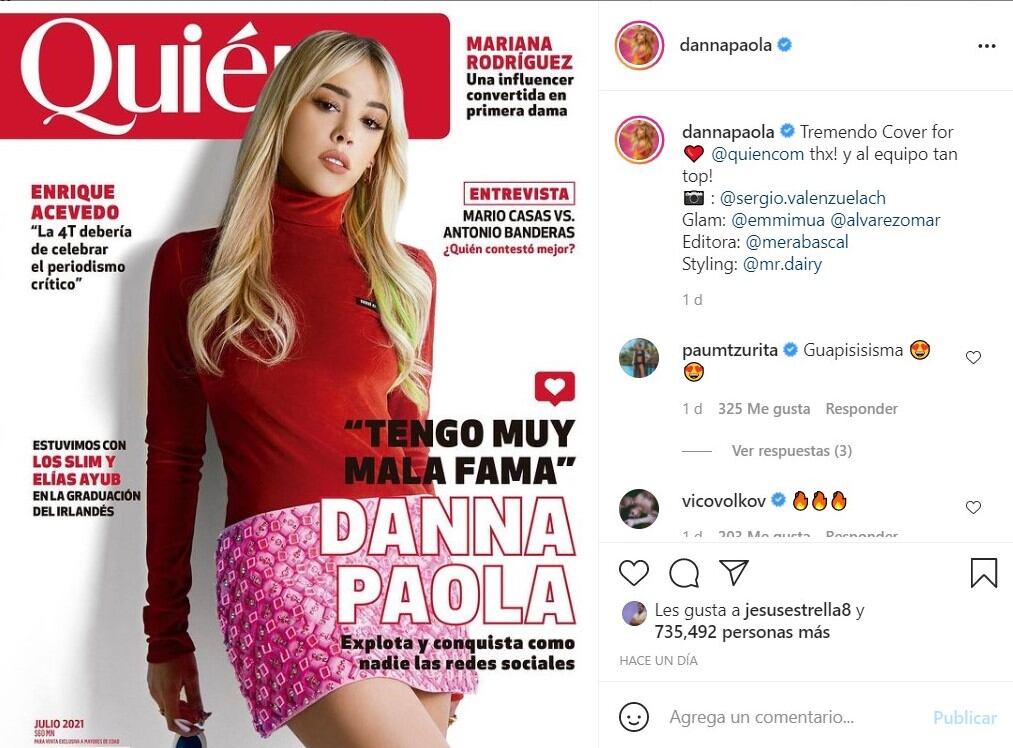 Publicación de Instagram