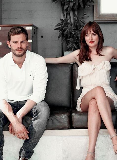 Dakota Johnson y Jamie Dornan.