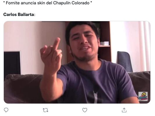 Memes de Carlos Ballarta tras la llegada del Chapulín Colorado a 'Fortnite'